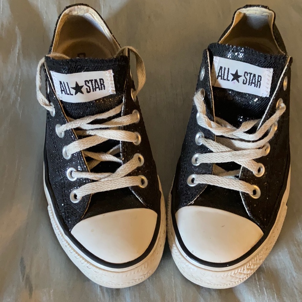 Converse . Black Metallic